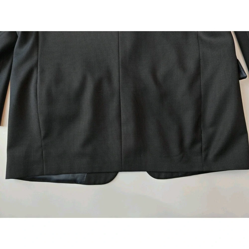 Hart Schaffner Marx Mens Wool Sports Coat Blazer 42R Black 3 Button K804
